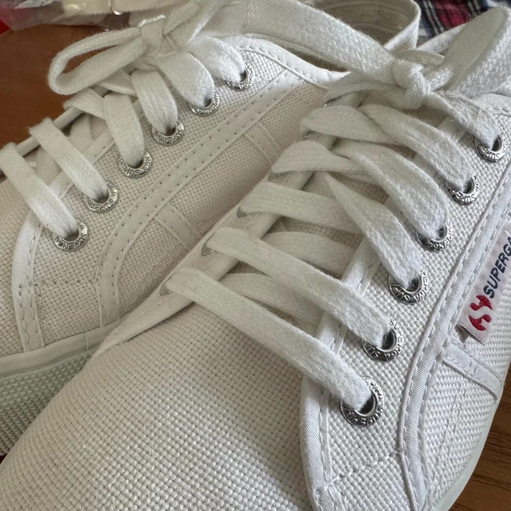 Superga Classic White Sneakers - Picture 8 of 9